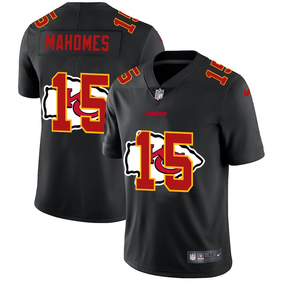Men Kansas City Chiefs #15 Mahomes Black shadow Nike NFL Jersey->kansas city chiefs->NFL Jersey